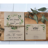 Kraft Garden-Wedding Invitation Suite-Love of Creating Design Co.