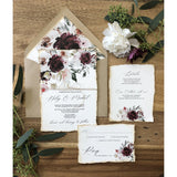 burgundy rudtic wedding 