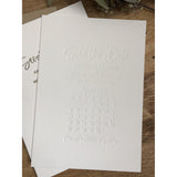 Simple Letterpress Save the Date
