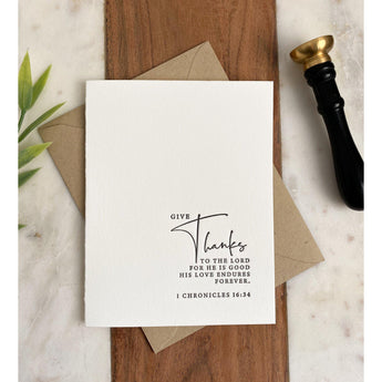 Give Thank to The Lord | Greeting Card