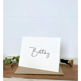 Letterpress Happy Birthday Card