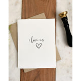 I Love Us | Greeting Card