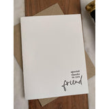 Special Thanks to you Friend | Greeting Card