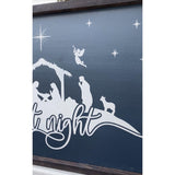 Christmas Wood Sign, Silent Night