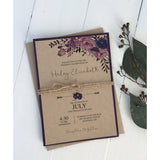 Purple Blooms-Wedding Invitation Suite-Love of Creating Design Co.