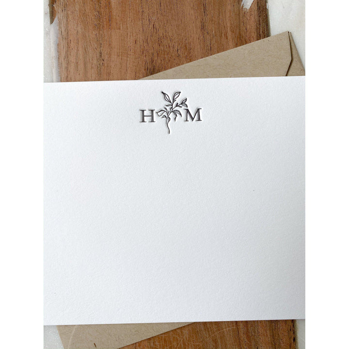 Letterpress Flat Notecards Stationery — Big Wave Paper - Custom Letterpress  & Design