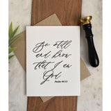 Be Still And Know | Greeting Card