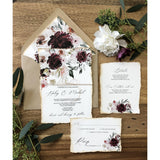 rustic wedding invitation
