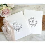 Letterpress Vow Booklet, His Vows and Her Vows