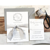 Elegant Wedding Invitation, Letterpress