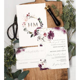 vintage wedding invitation