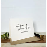 Custom Thanks Greeting Card