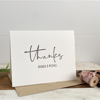 Custom Thanks Greeting Card