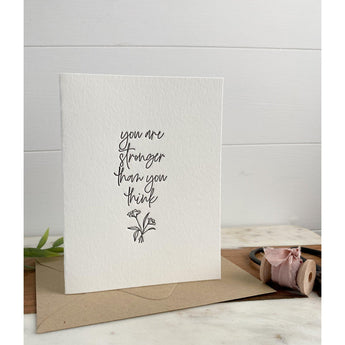 You are Stronger Than You Think | Greeting Card