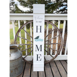 Welcome to Our Home Christmas Holiday Wood Sign