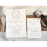 Elegant Wedding Invitation, Letterpress