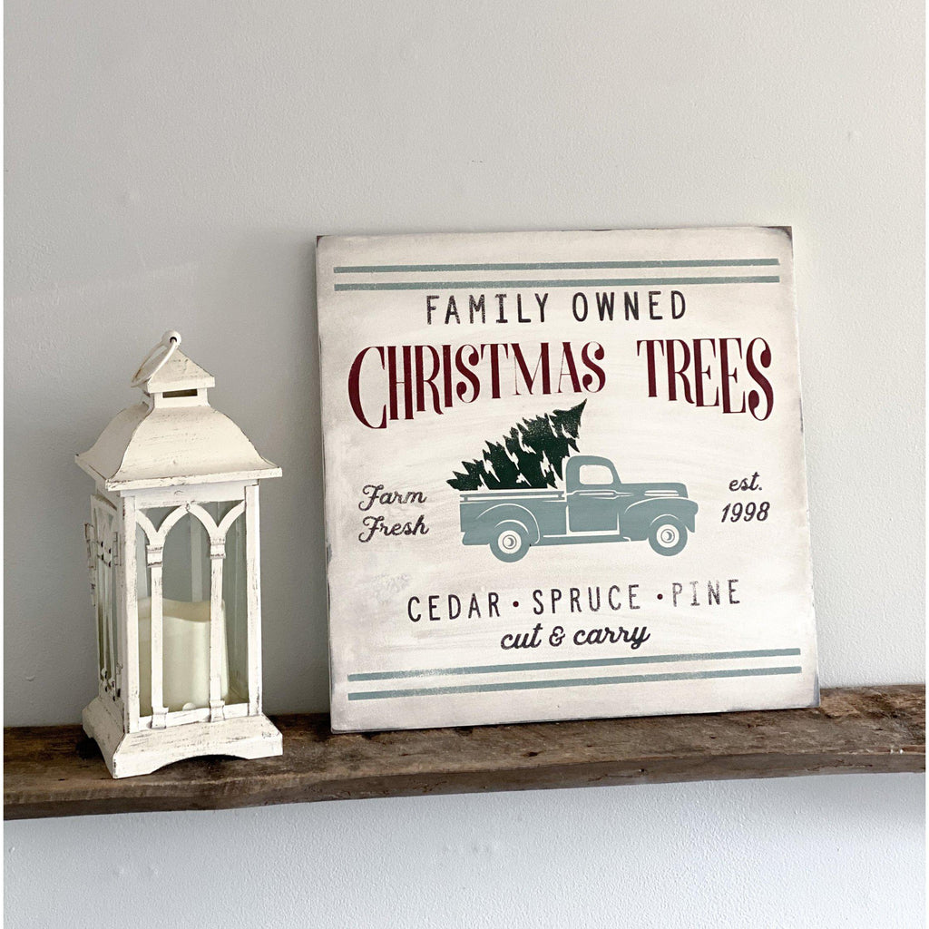 Rustic Christmas Holiday Wood Sign - Cotton Willow Design Co.