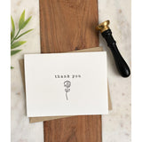 Letterpress Thank You Card