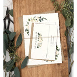 Rustic Floral Wedding Invitation, Vintage Wedding