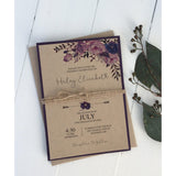 Purple Blooms-Wedding Invitation Suite-Love of Creating Design Co.