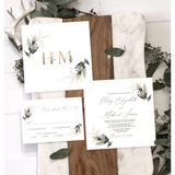 Greenery Botanical Garden Wedding Invitation