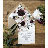 vintage wedding invitation