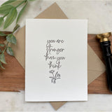 You are Stronger Than You Think | Greeting Card
