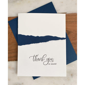 Thank You So Much Letterpress Greeting Card