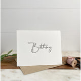 Letterpress Happy Birthday Card