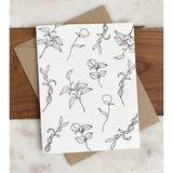 Letterpress Botanical Greeting Card