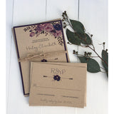 Purple Blooms-Wedding Invitation Suite-Love of Creating Design Co.