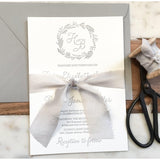 Elegant Wedding Invitation, Letterpress