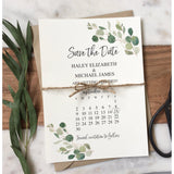 Rustic Greenery Save the Date