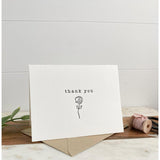 Letterpress Thank You Card