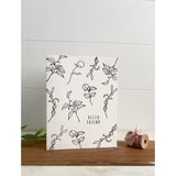 Letterpress Botanical Hello Friend | Greeting Card