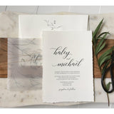 Modern Minimalist Wedding Invitation