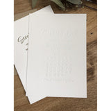 Simple Letterpress Save the Date