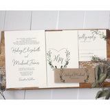 Modern Elegant Greenery Invitation-Wedding Invitation Suite-Love of Creating Design Co.
