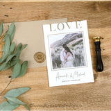 Photo Save the Date, Letterpress Save the Date