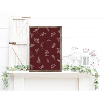 Christmas Holiday Layering Wood Sign
