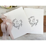 Letterpress Vow Booklet, His Vows and Her Vows