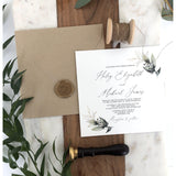 Greenery Botanical Garden Wedding Invitation