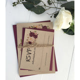 burgundy wedding invitation, marsala flowers, marsala wedding, floral invitation,