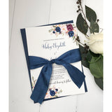 Navy Marsala Elegance-Wedding Invitation Suite-Love of Creating Design Co.