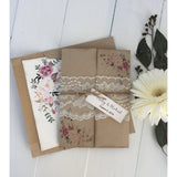 rustic wedding invitation