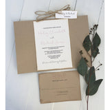 Rustic Boho | Twine-Wedding Invitation Suite-Love of Creating Design Co.