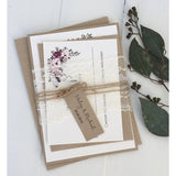 boho, lace wedding invitation