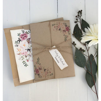 Rustic Boho | Twine-Wedding Invitation Suite-Love of Creating Design Co.