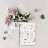Elegant Floral Vellum Overlay for 5 x 7 Invitation