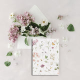 Elegant Floral Vellum Overlay, Envelope liners